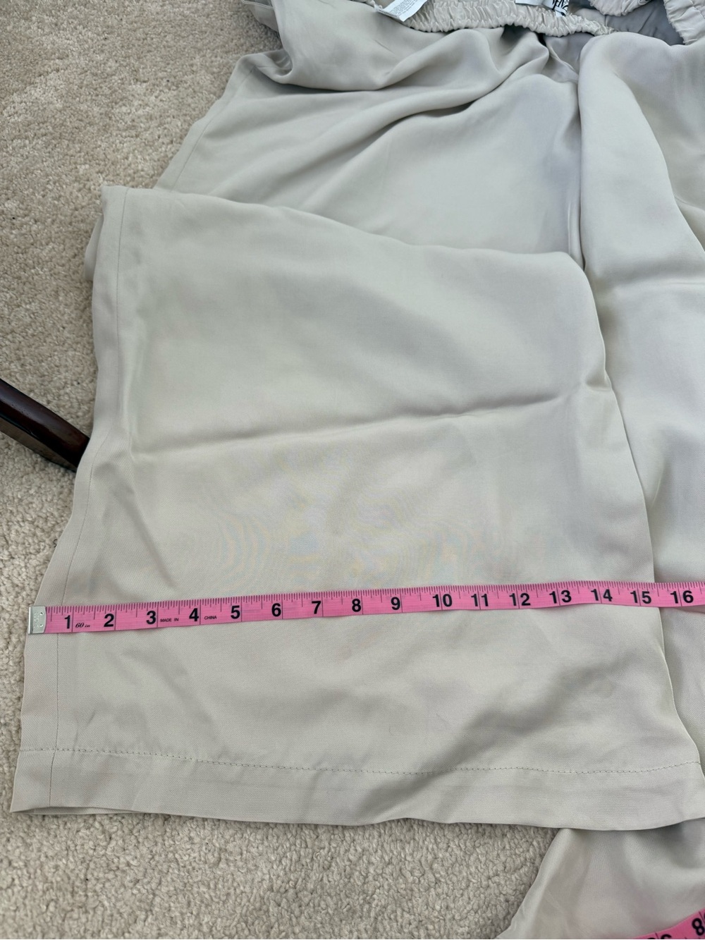 Zara Wide Leg Pants in Light Beige - Picture 9 of 10